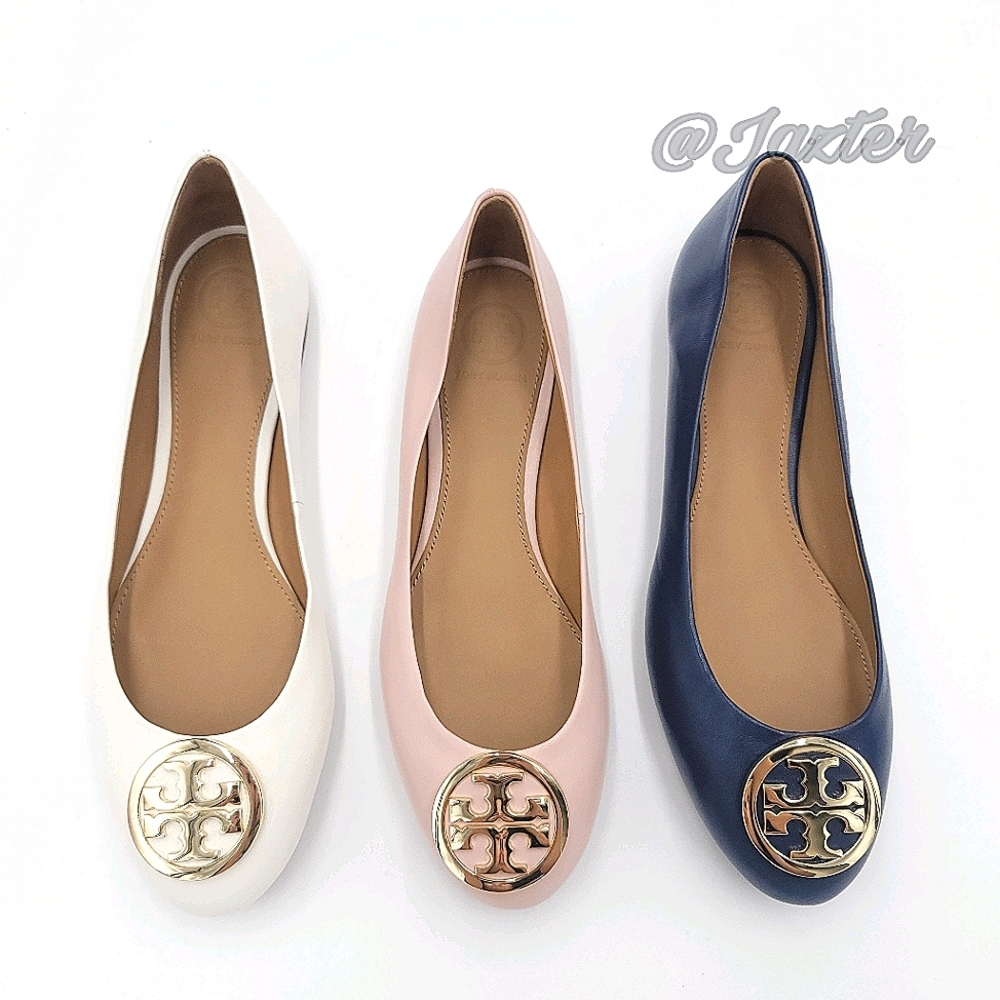 Tory Burch Benton 2 Ballet Flat Royal Navy - Picture 3 of 9